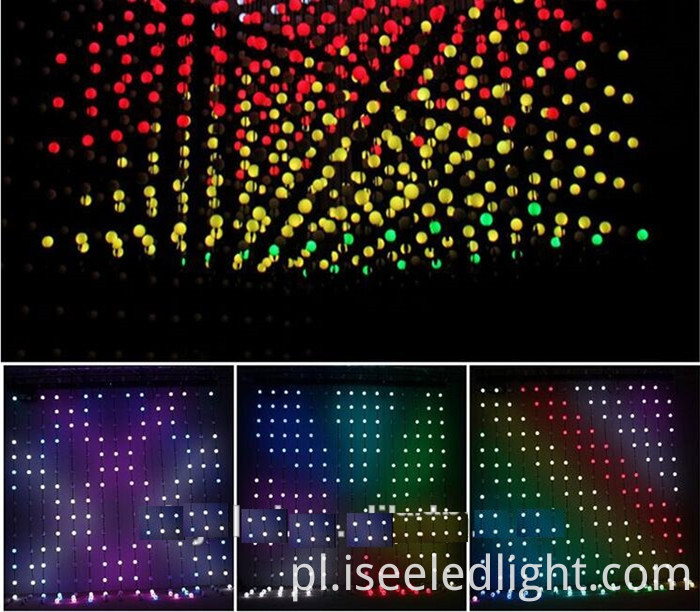 DMX rgb led string pixel ball waterproof